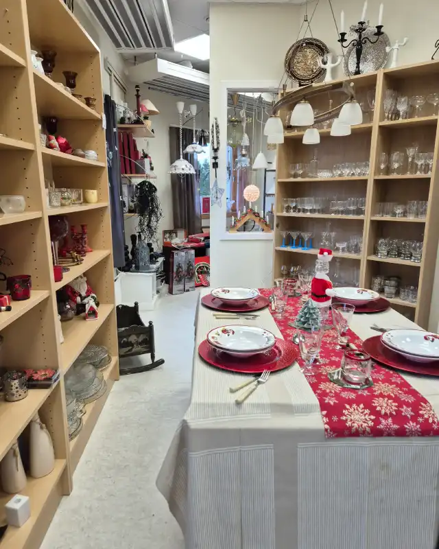 nes rode kors bruktbutikk interior